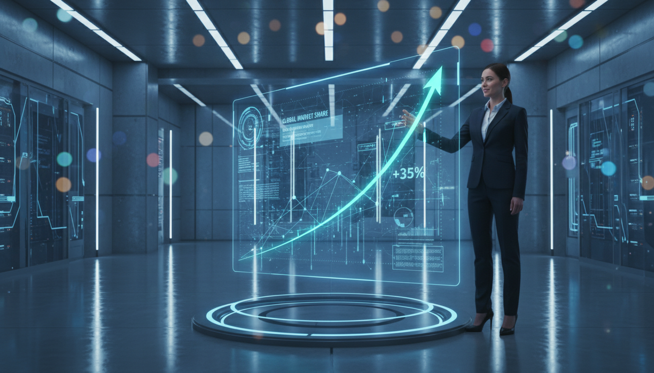 Comparativo visual entre empresa que cresce e empresa que trava com falsa automação